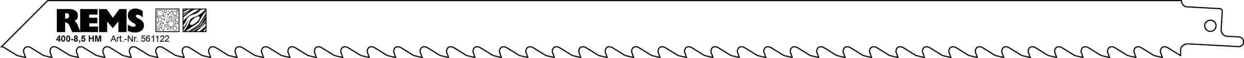 REMS 561122 List testere za porobeton, tvrdo drvo 400-8,5 mm