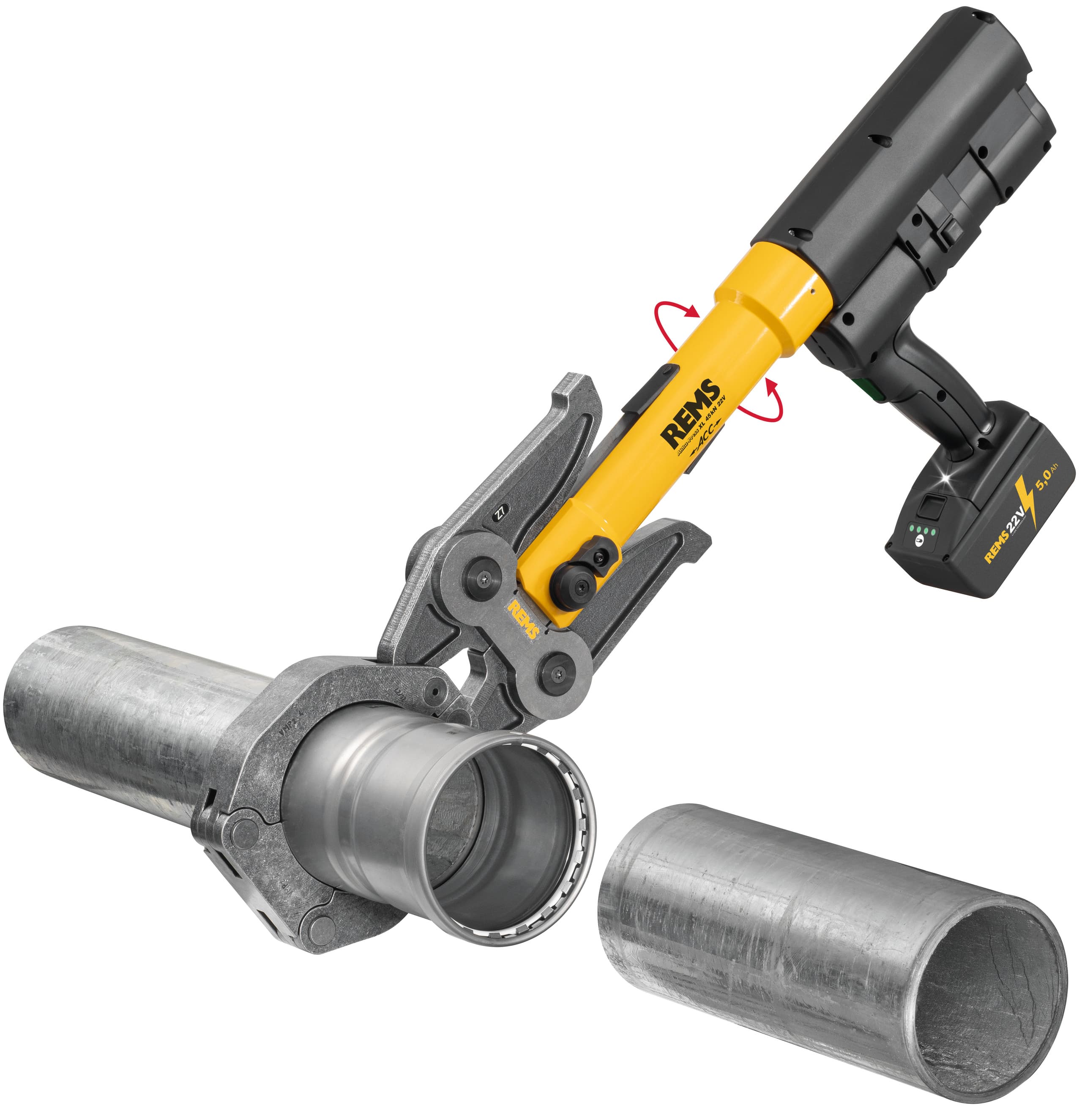 REMS 579014 Akku-Press XL 45 kN 22 V ACC Basic-Pack Z7 Akumulatorska radijalna presa Ø 64 – 108 mm - slika 4