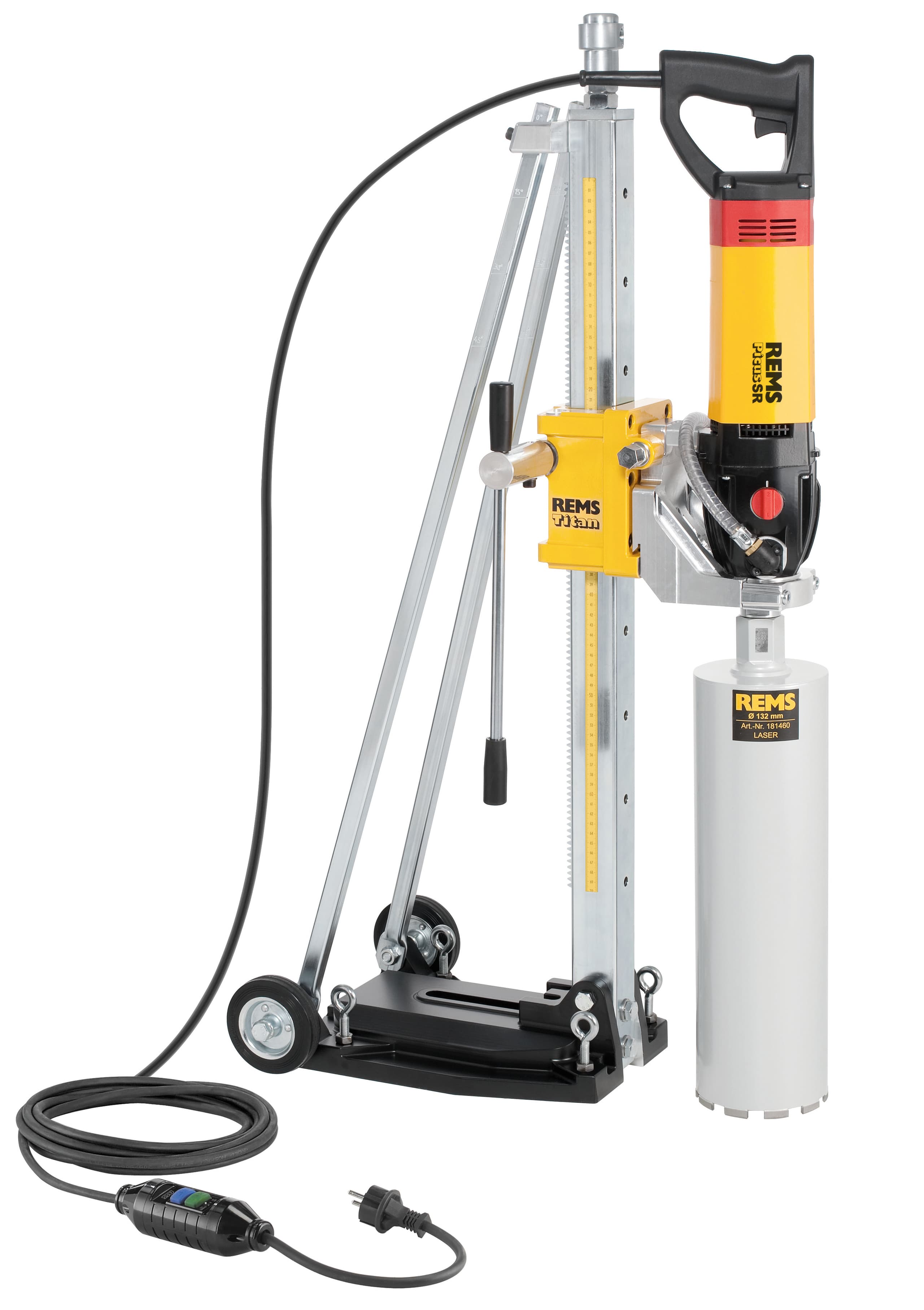 REMS 183023 Picus SR komplet Titan Električna dijamantska bušilica sa krunama Ø 62, 82, 132 mm - slika 5