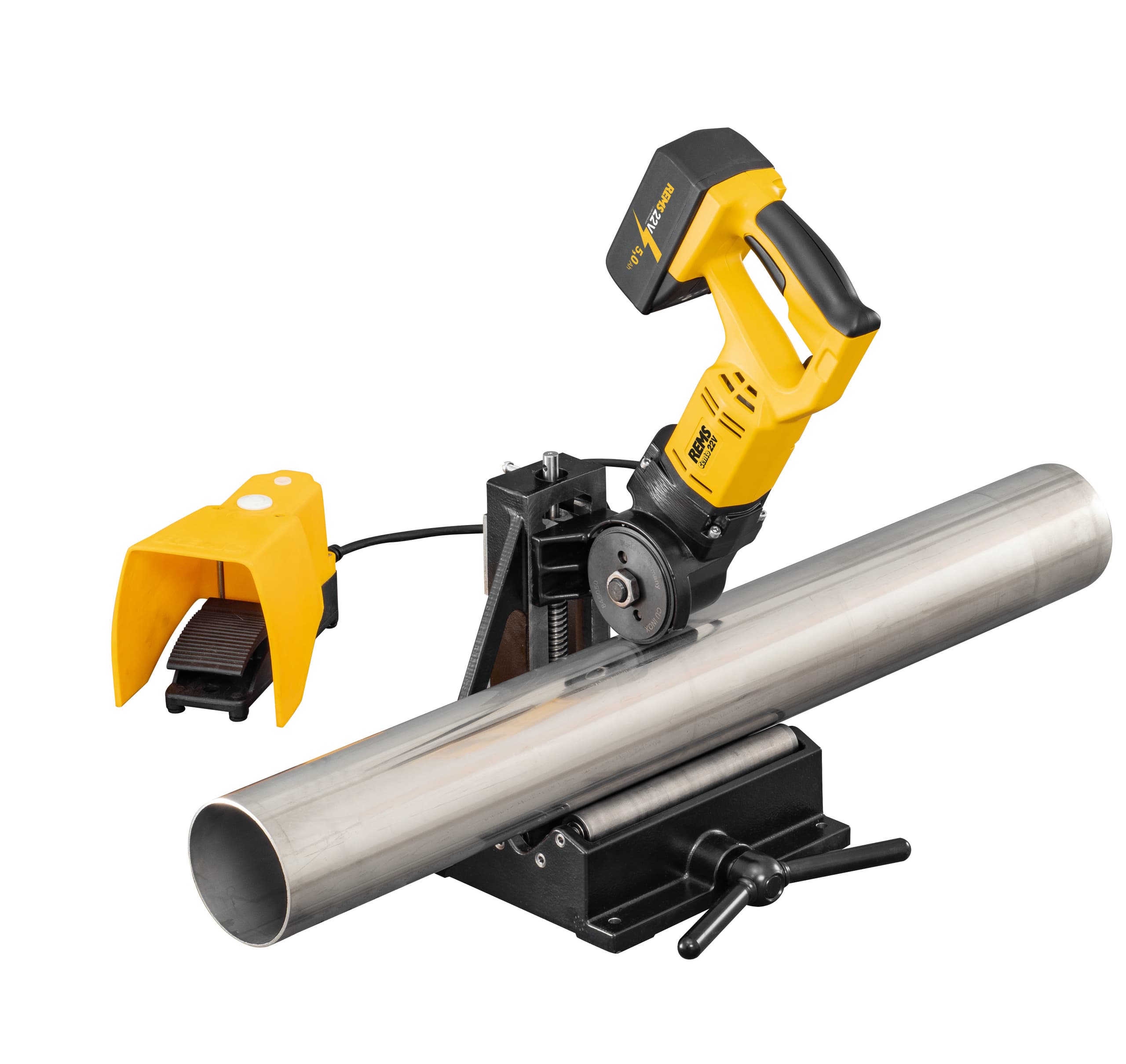 REMS 845X04 Cento 22 V Basic Akumulatorski alat za sečenje cevi + 1 REMS rezni disk Cu-INOX - slika 4