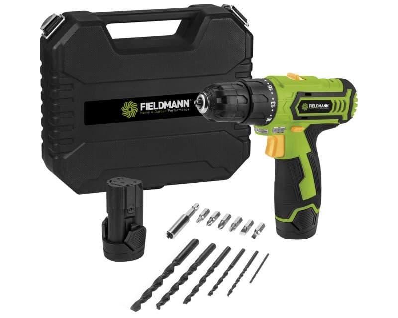 Fieldmann FM FDV 10252-A Akumulatorska bušilica 12V + pribor (13 delova)