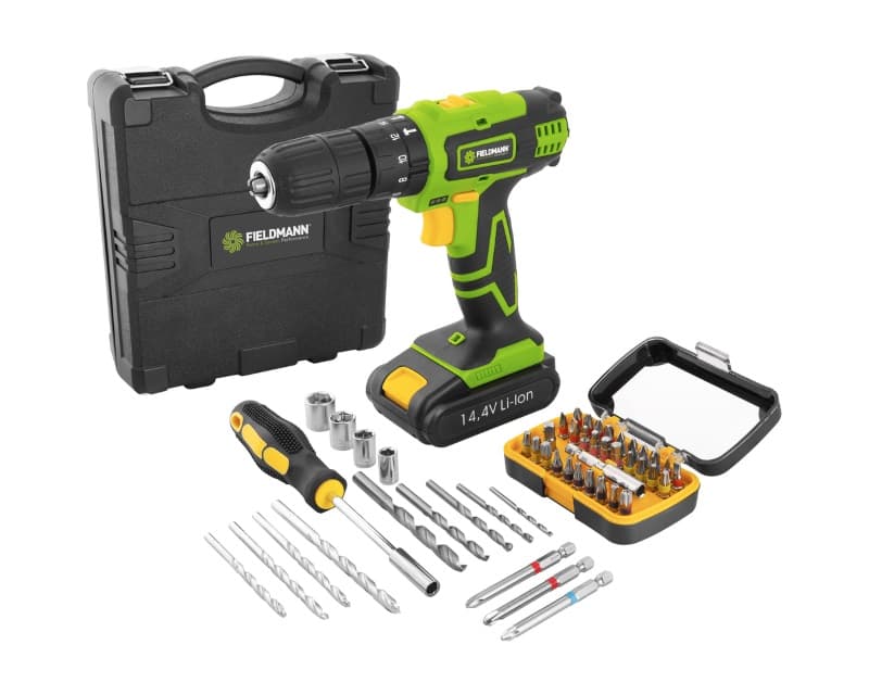 Fieldmann FM FDV 10352-55AR Akumulatorska bušilica 14.4V + pribor