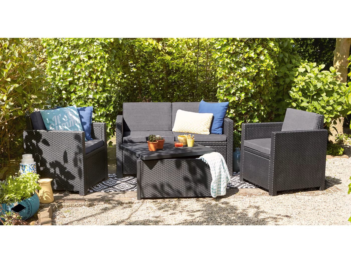 Keter CU 216778 Baštenski set Monaco sa box stolom - slika 6