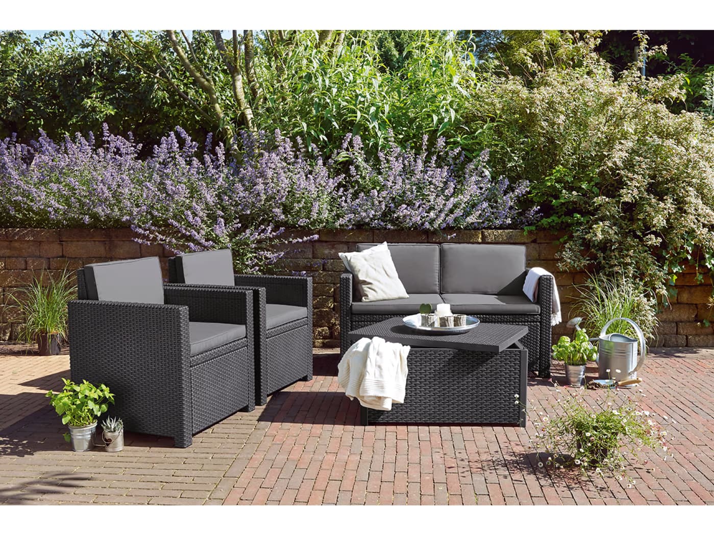 Keter CU 216778 Baštenski set Monaco sa box stolom - slika 7