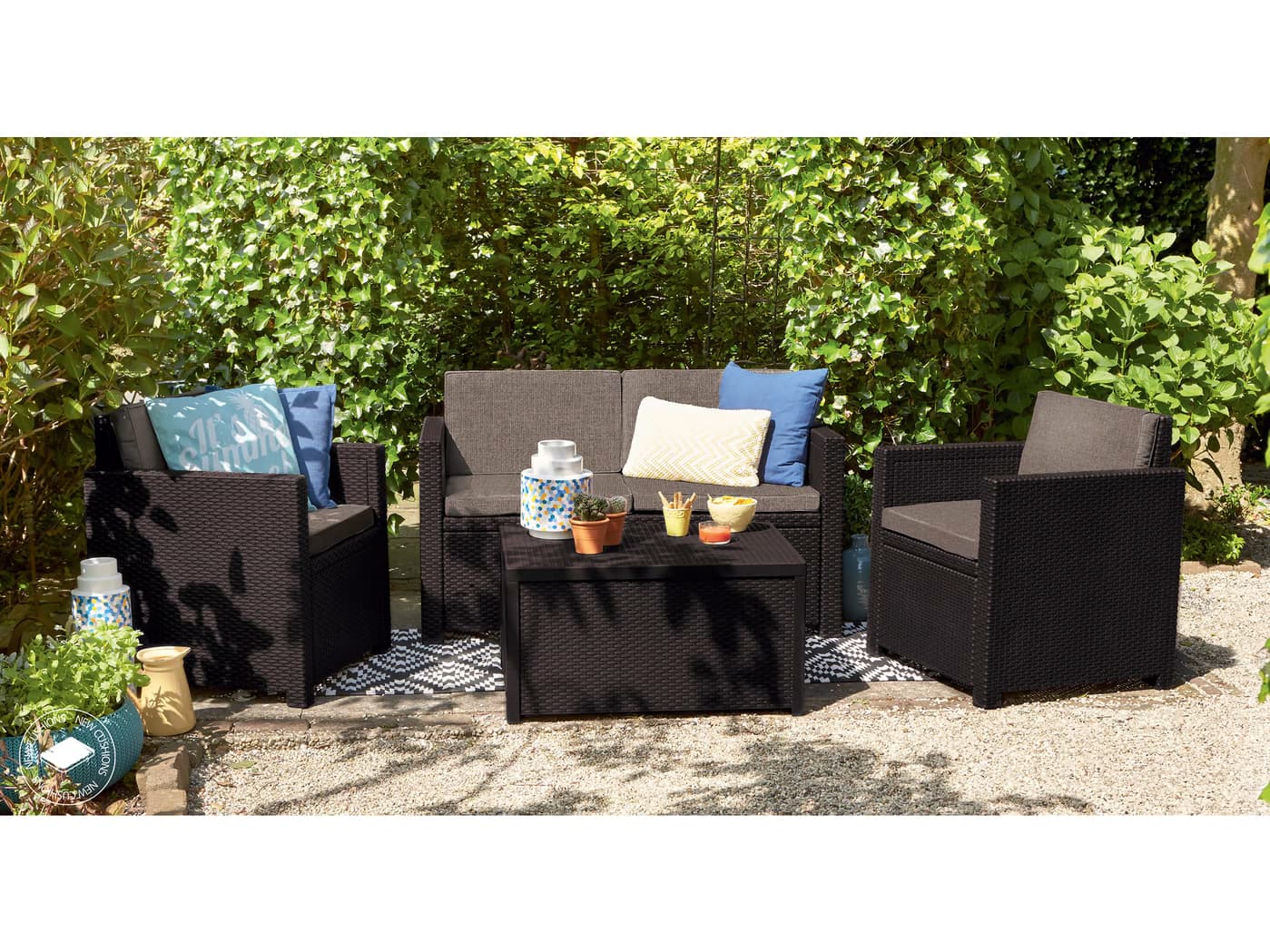 Keter CU 216778 Baštenski set Monaco sa box stolom - slika 2