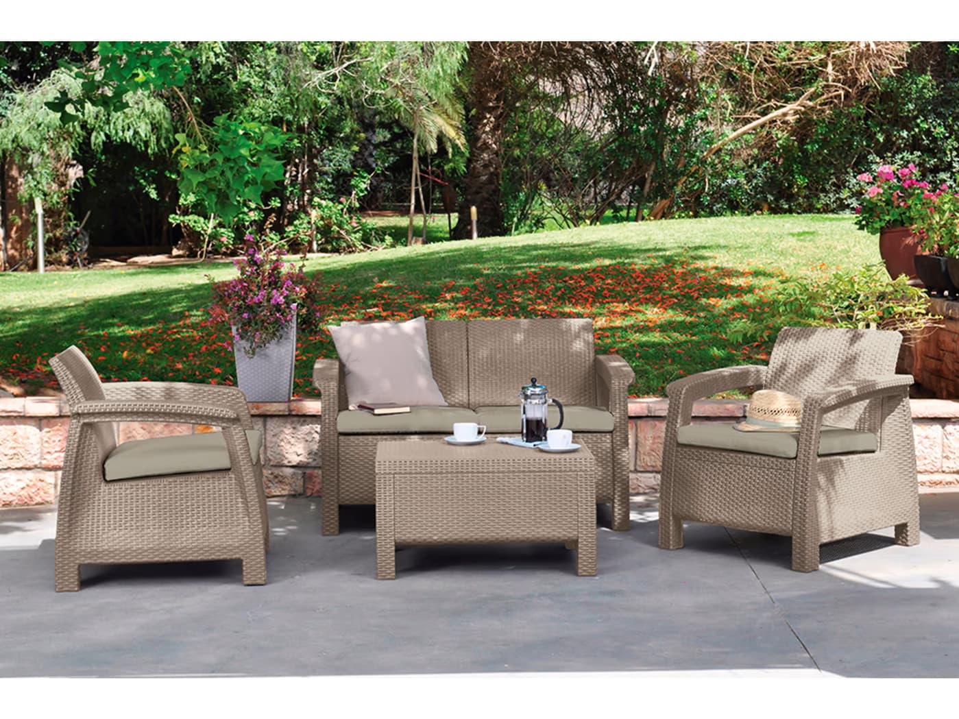 Keter CU 227640 Baštenski set Corfu II Pe-ratan - slika 2