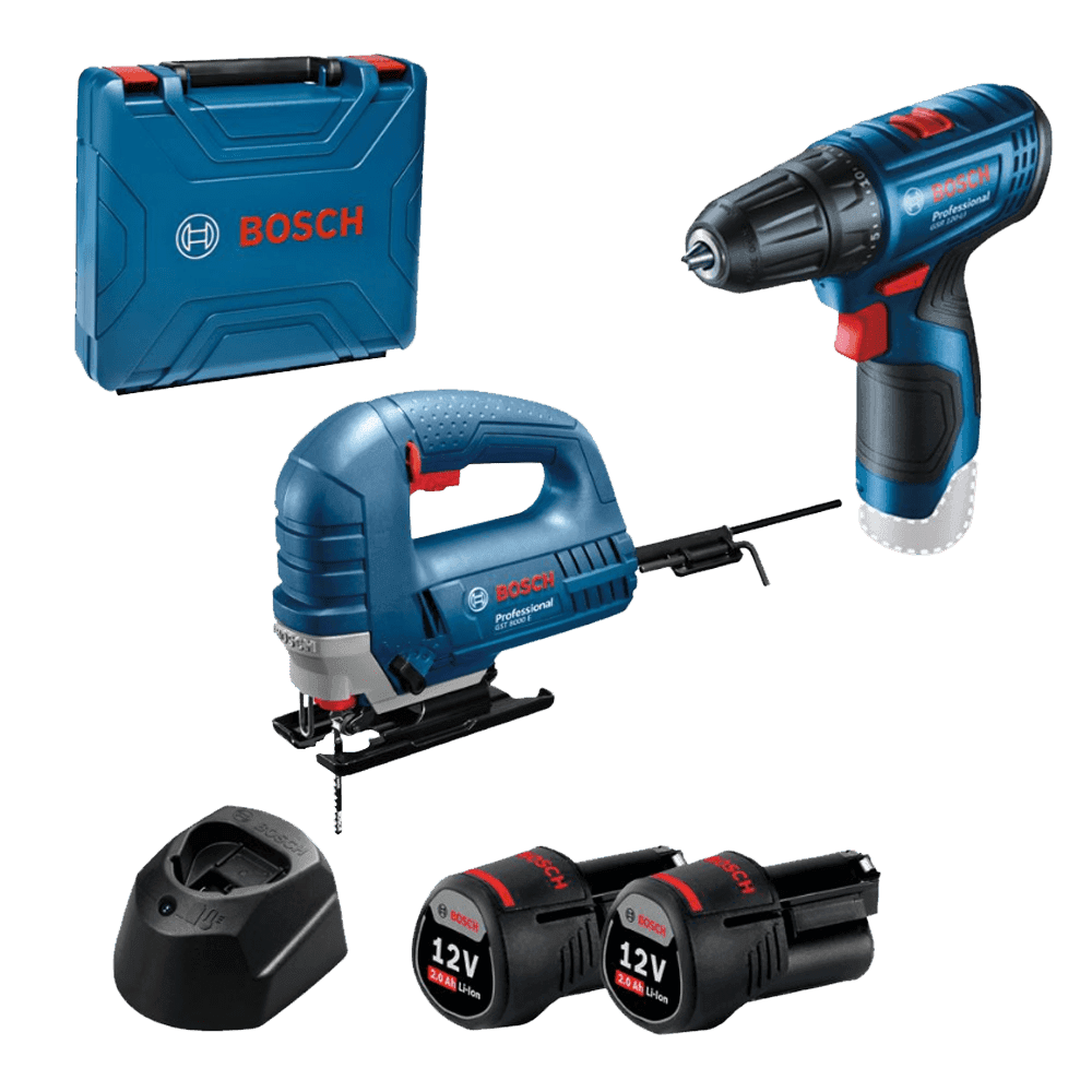 Bosch Akumulatorski set GSR 120-Li + GST 8000E 12V 2x2,0 Ah + kofer, 0615990M8N