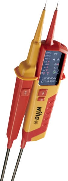 Wiha 45216 ispitivač napona, 12 - 1,000 V AC, CAT IV, 2x AAA baterije (1.5V, IEC LR03) - slika 5
