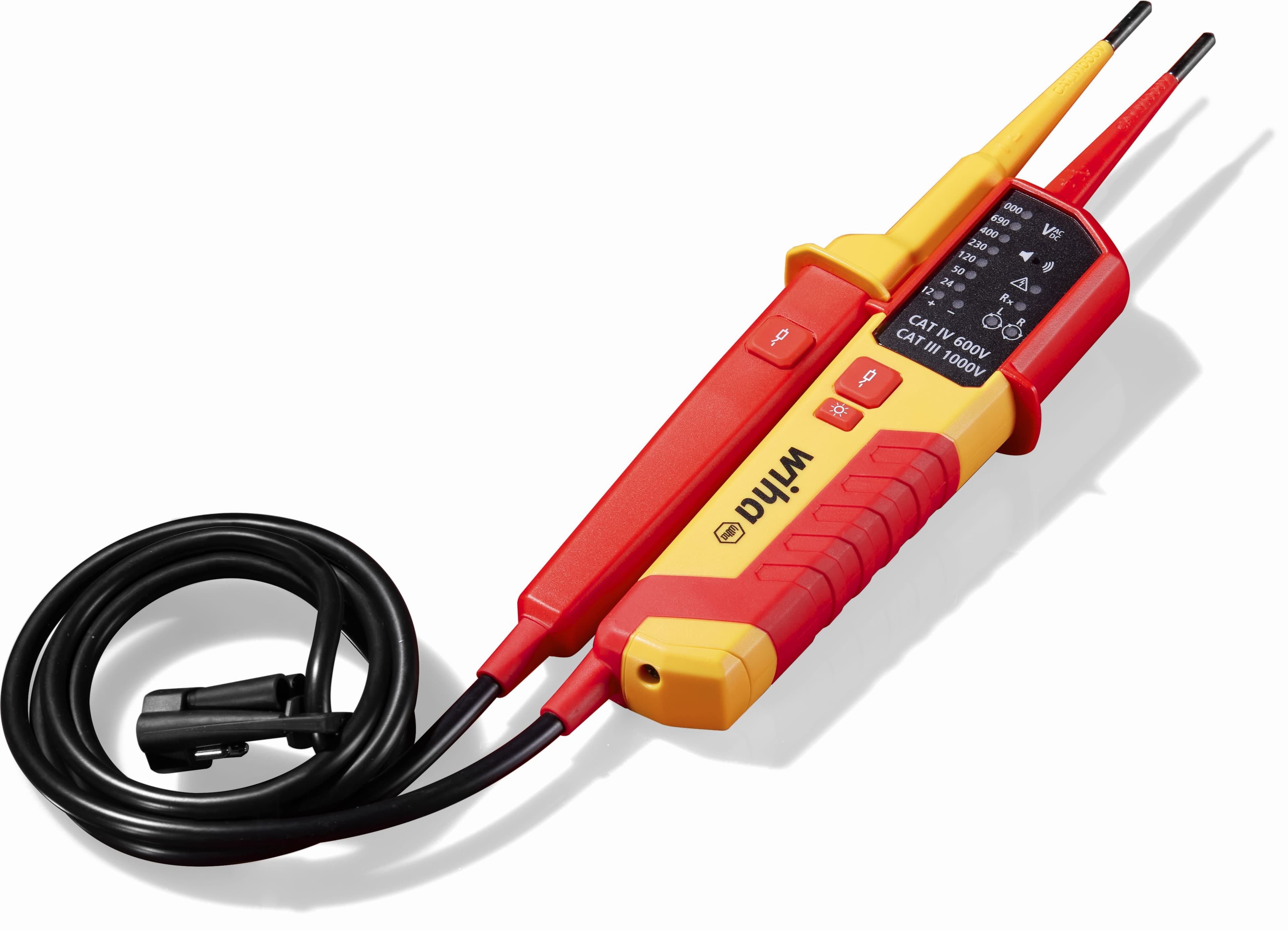 Wiha 45217 ispitivač napona, 0.5 - 1,000 V AC, CAT IV, 2x AAA baterije (1.5V, IEC LR03) - slika 6
