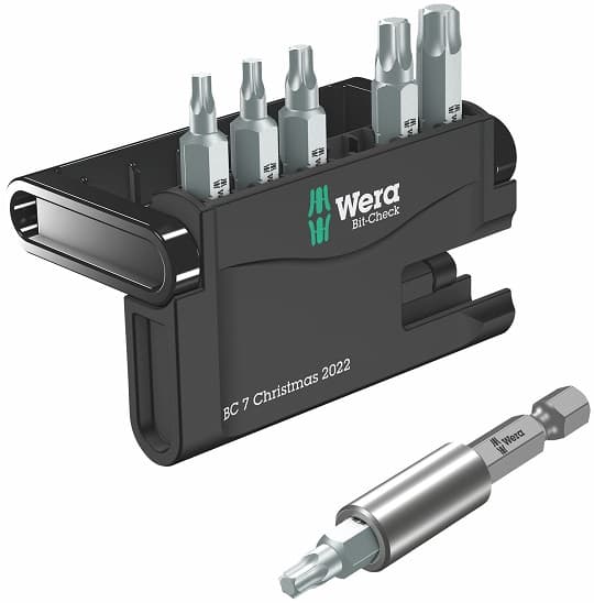 Wera TX Universal Bitovi, 7 delova, 05136024001, novogodišnje pakovanje - slika 3