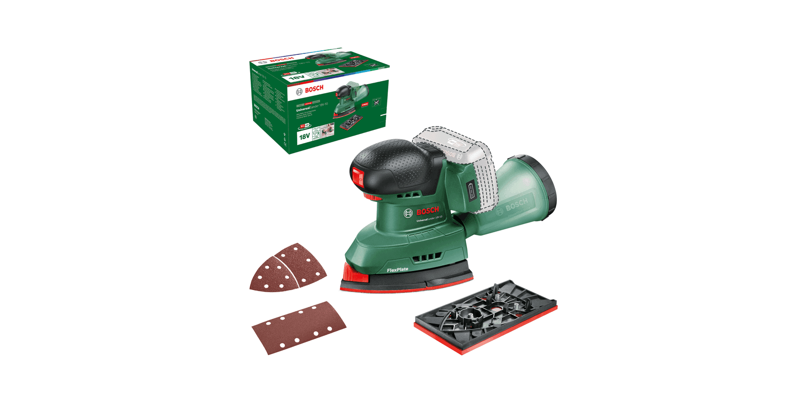 Bosch UniversalSander Akumulatorska brusilica 18V-10 Solo, 06033E3100 - slika 2