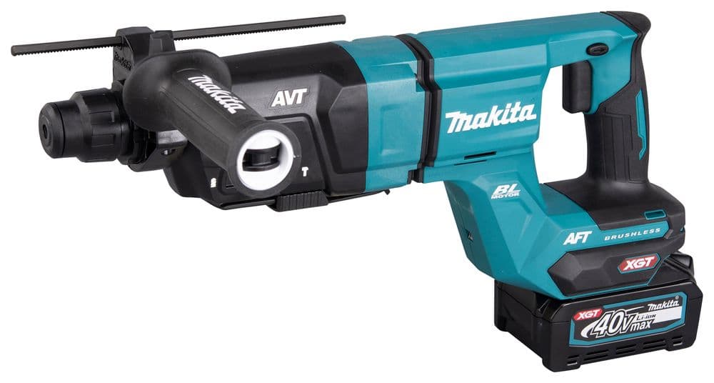 Makita HR007GM201 Akumulatorski pneumatski čekić SDS-Plus, 2x4.0 Ah, MakPac kofer - slika 2