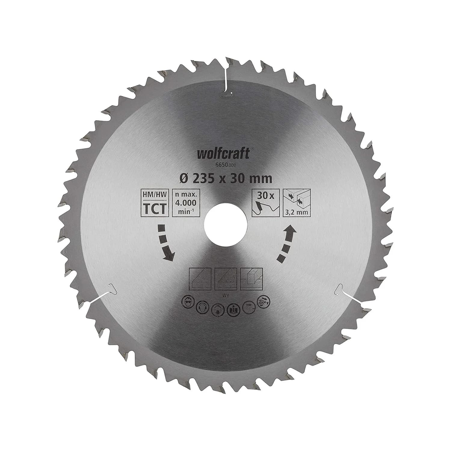 Wolfcraft 6650000 List za cirkular za drvo 235x30x3.2mm