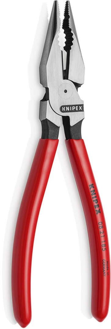 Knipex 08 21 185 Kombinovana špic klešta 185mm, sa gumiranim ručkama - slika 2