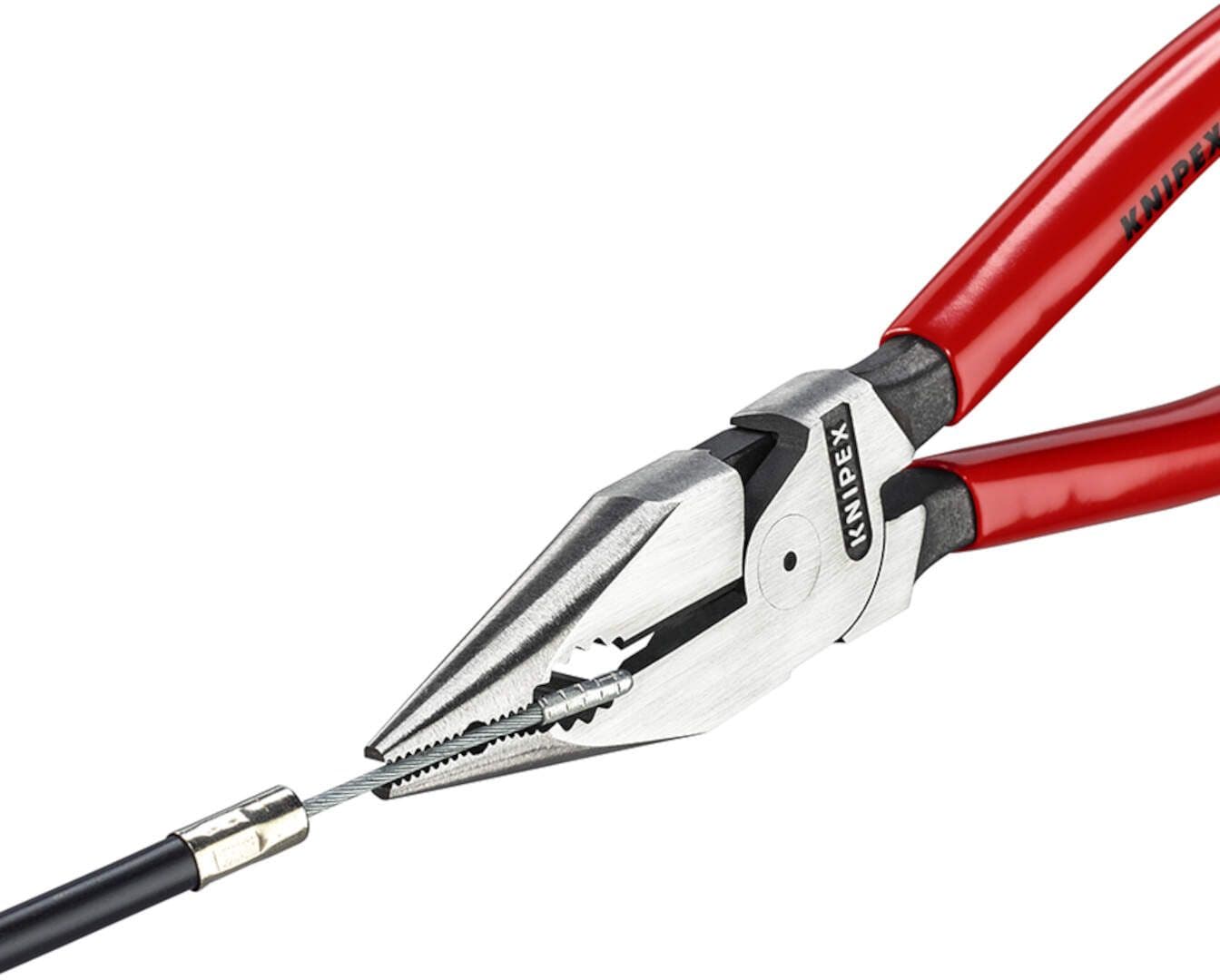 Knipex 08 21 185 Kombinovana špic klešta 185mm, sa gumiranim ručkama - slika 3