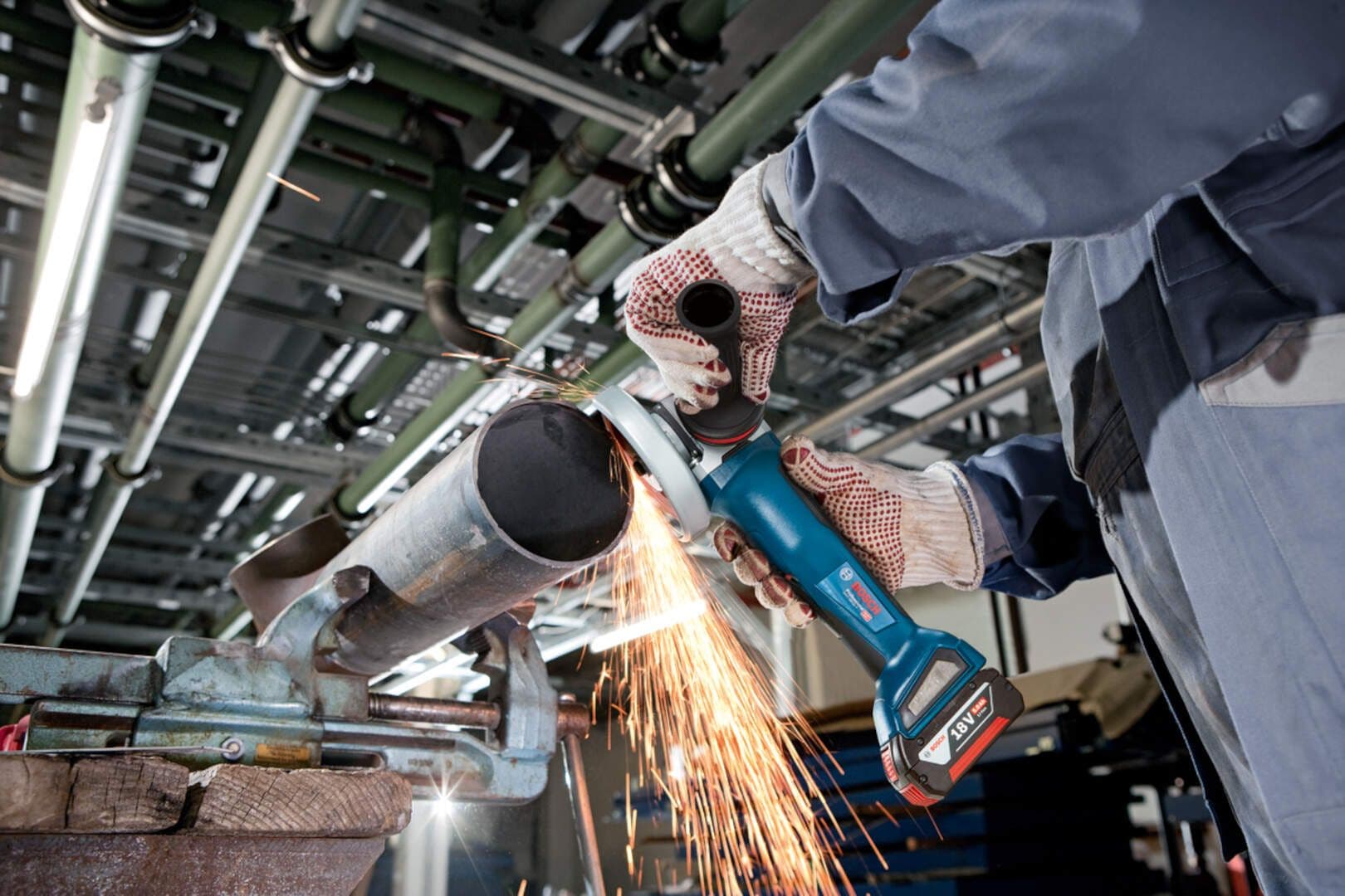 Bosch GWS 18V-10 P Akumulatorska ugaona brusilica 10 P 115mm, Solo 06019J4100 - slika 4