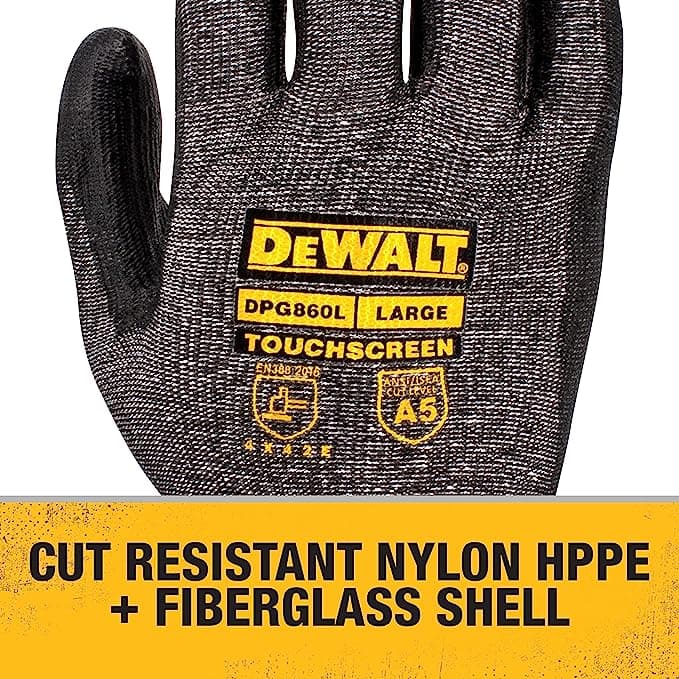 DeWalt DPG860L zaštitne rukavice A5 nivoa zaštite protiv posekotina, sa Touchscreen mogućnošću - slika 9