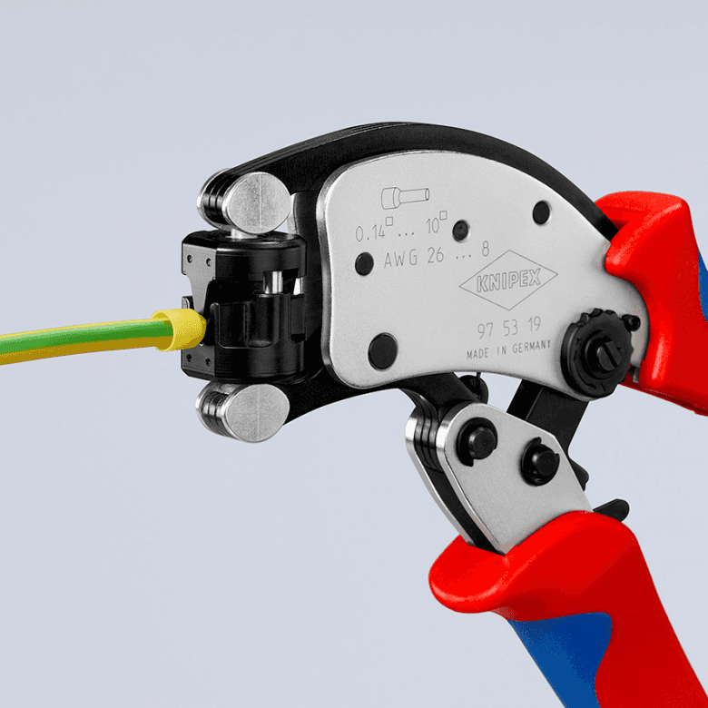 Knipex 97 53 19 Twistor® T samopodešavajuća klešta za hilzne sa rotirajućom glavom 0.14 - 10 mm² - slika 8