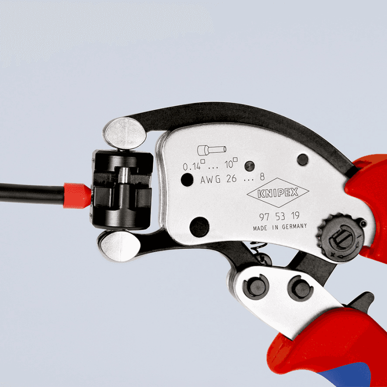 Knipex 97 53 19 Twistor® T samopodešavajuća klešta za hilzne sa rotirajućom glavom 0.14 - 10 mm² - slika 7