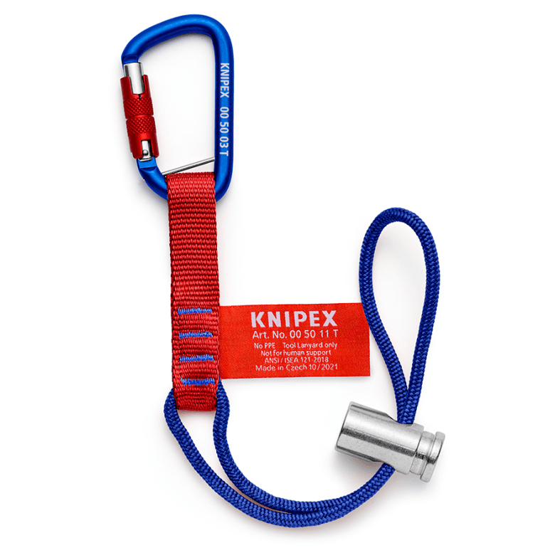 Knipex 00 50 13 T BK Podesiva traka sa karabinerom - slika 2