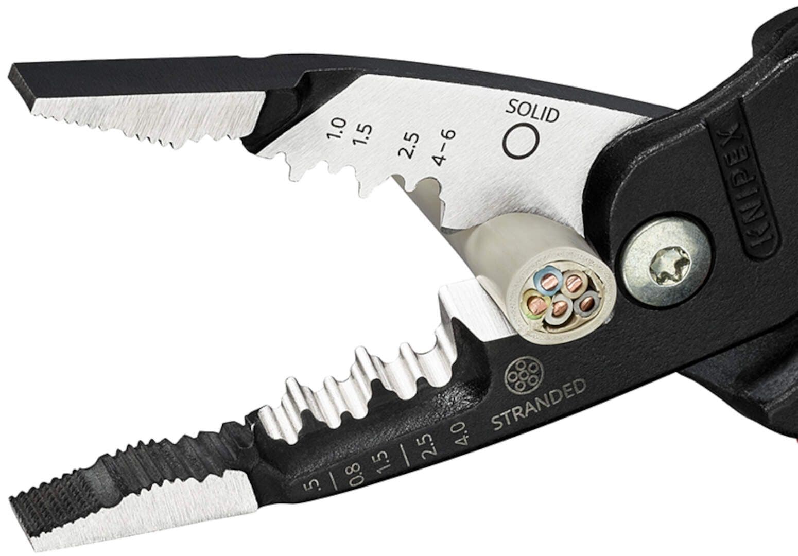 Knipex 13 71 200 ME Kombinovana električarska klešta za skidanje izolacije 200mm sa gumiranim ručkama  - slika 5