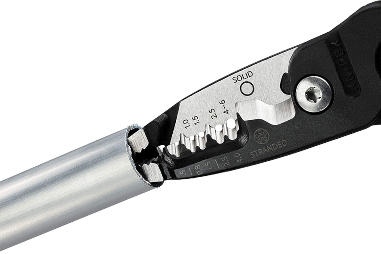 Knipex 13 71 200 ME Kombinovana električarska klešta za skidanje izolacije 200mm sa gumiranim ručkama  - slika 3