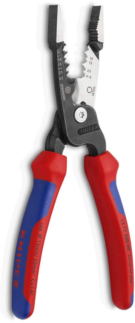 Knipex 13 72 200 ME Kombinovana električarska klešta za skidanje izolacije 200mm - slika 6