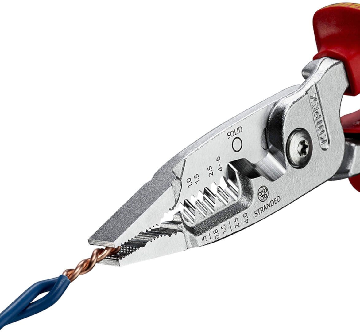 Knipex 13 76 200 ME Izolovana kombinovana električarska klešta za skidanje izolacije 1000V VDE 200mm - slika 5