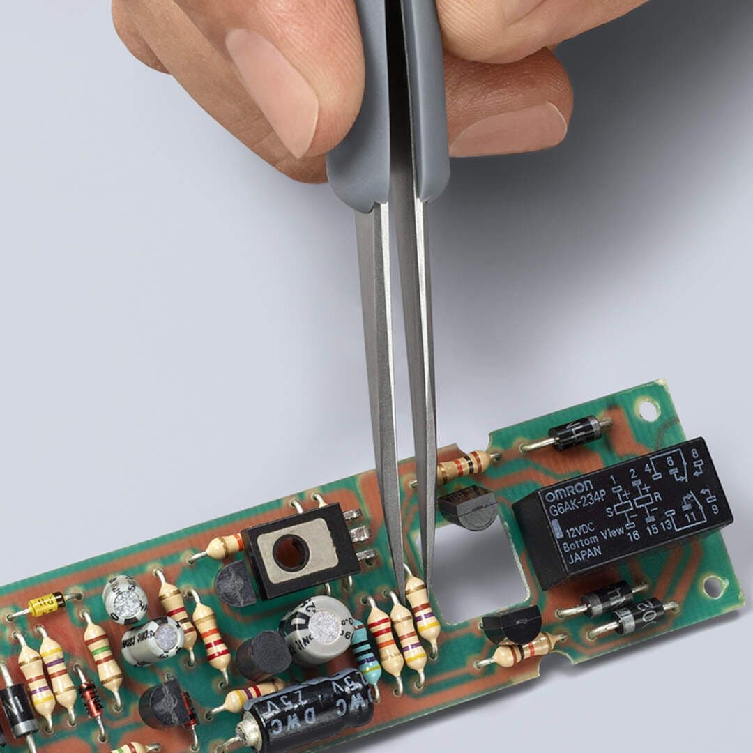 Knipex 92 21 11 ESD Precizna pinceta sa gumiranim ručkama - slika 3