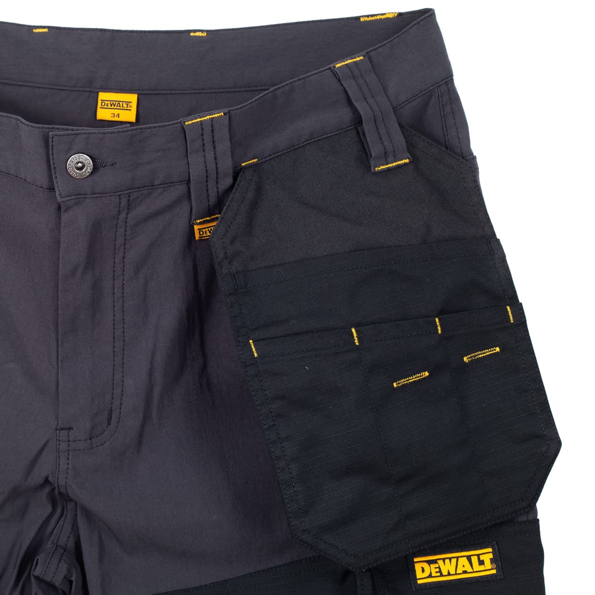 DeWalt DWC153-004 Hamden crno-sivi rastegljivi radni šorts - slika 5