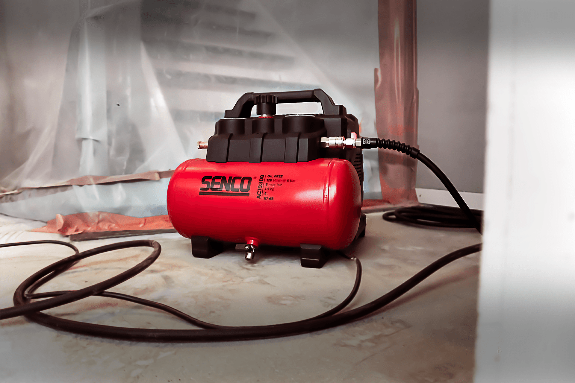 Senco AC19306BL Kompresor za vazduh, 6l, 8 bar, 1100W - slika 3