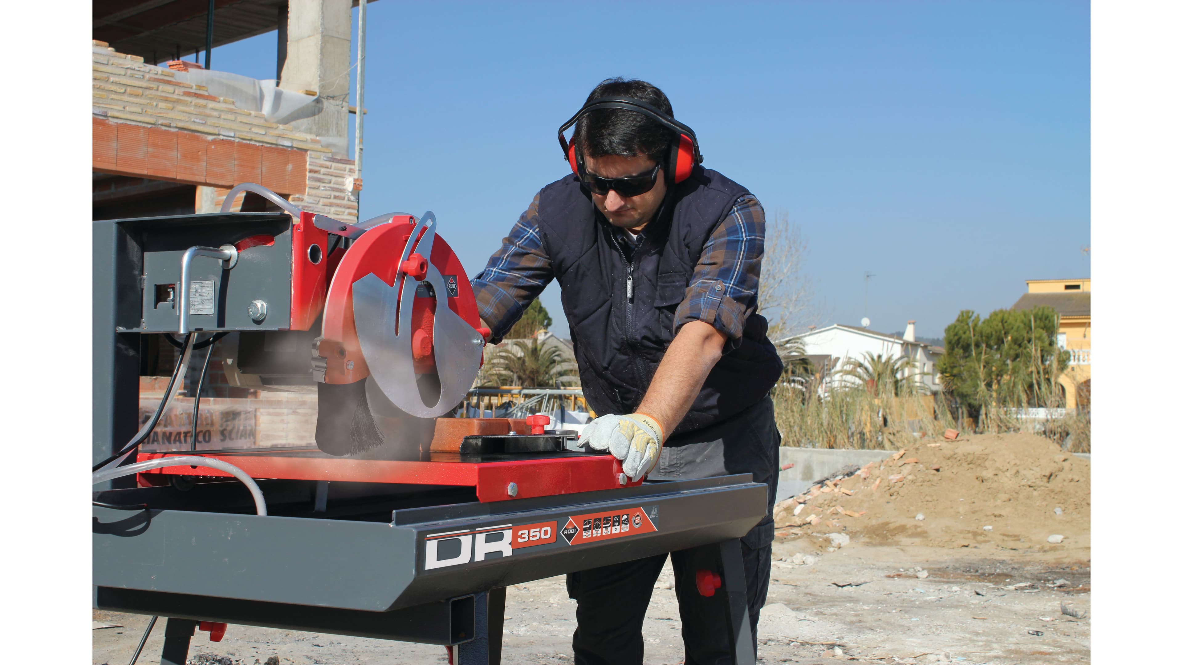 RUBI DR-350 električni cirkular za keramiku, sa vodenim hlađenjem, 300/350mm - slika 3