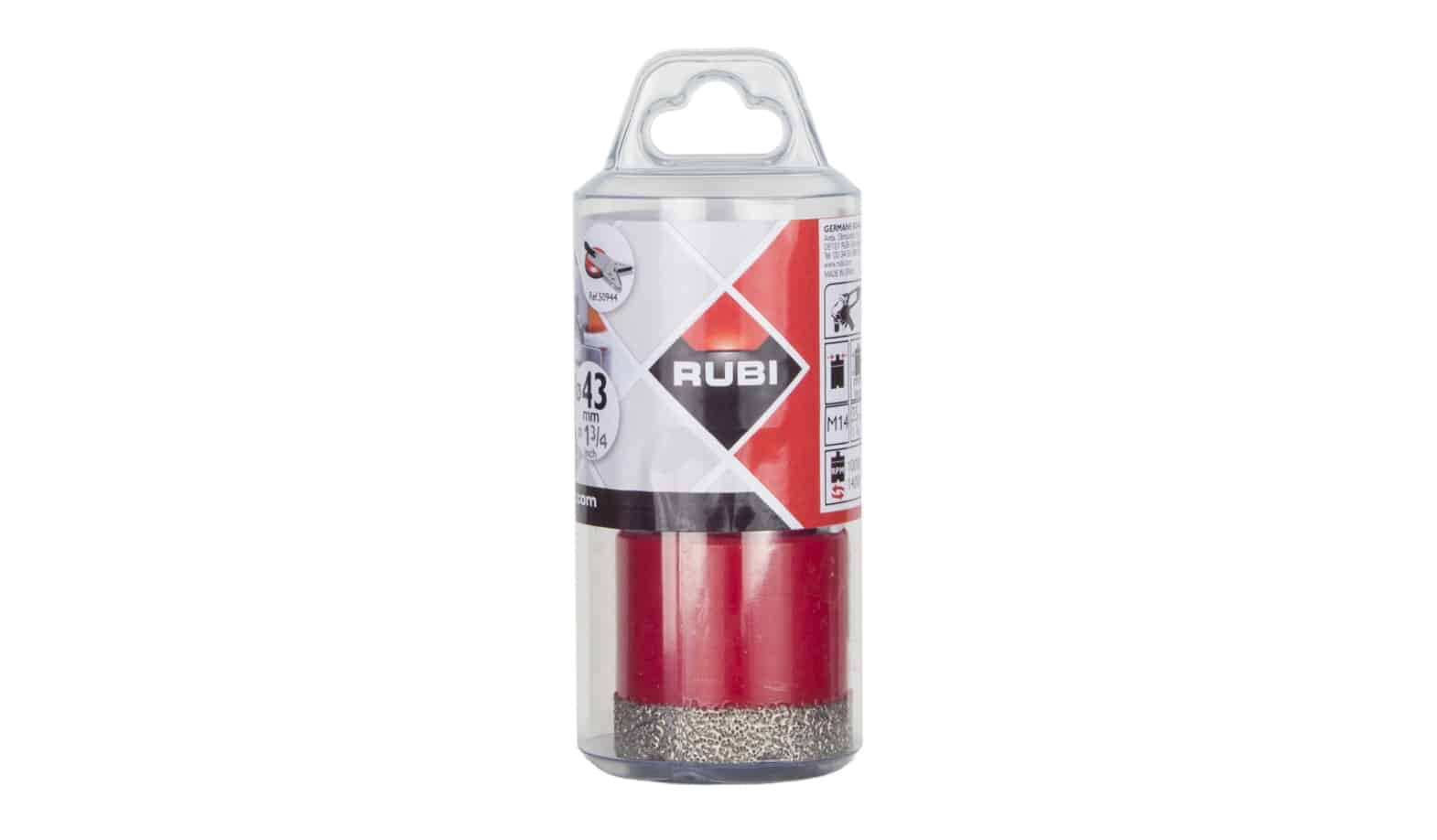 RUBI 04913 burgija za suvo bušenje keramike 43mm, M14 - slika 2