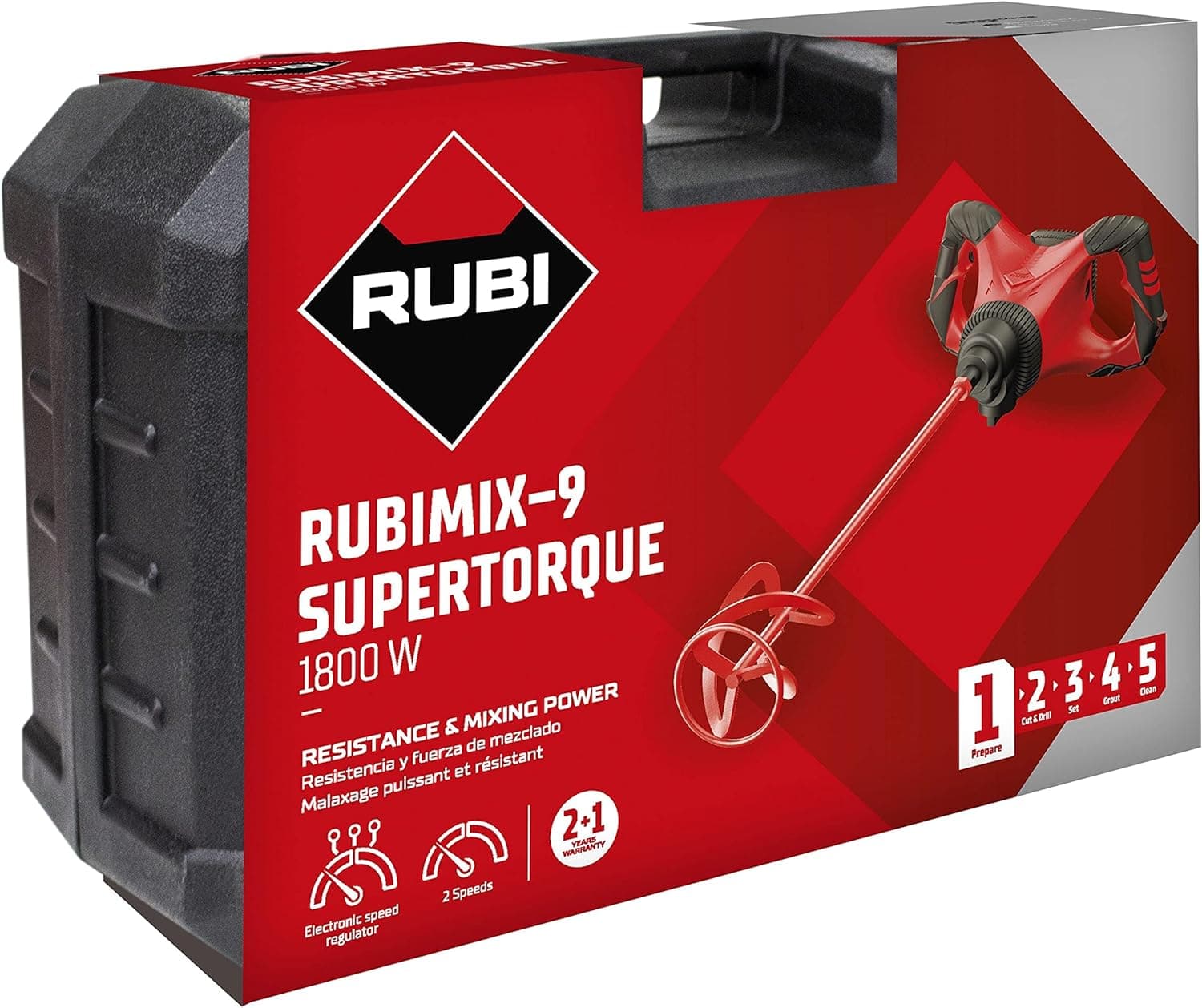 RUBI 26974 RUBIMIX-9 SUPERTORQUE Električni mikser, 1.800W - slika 6