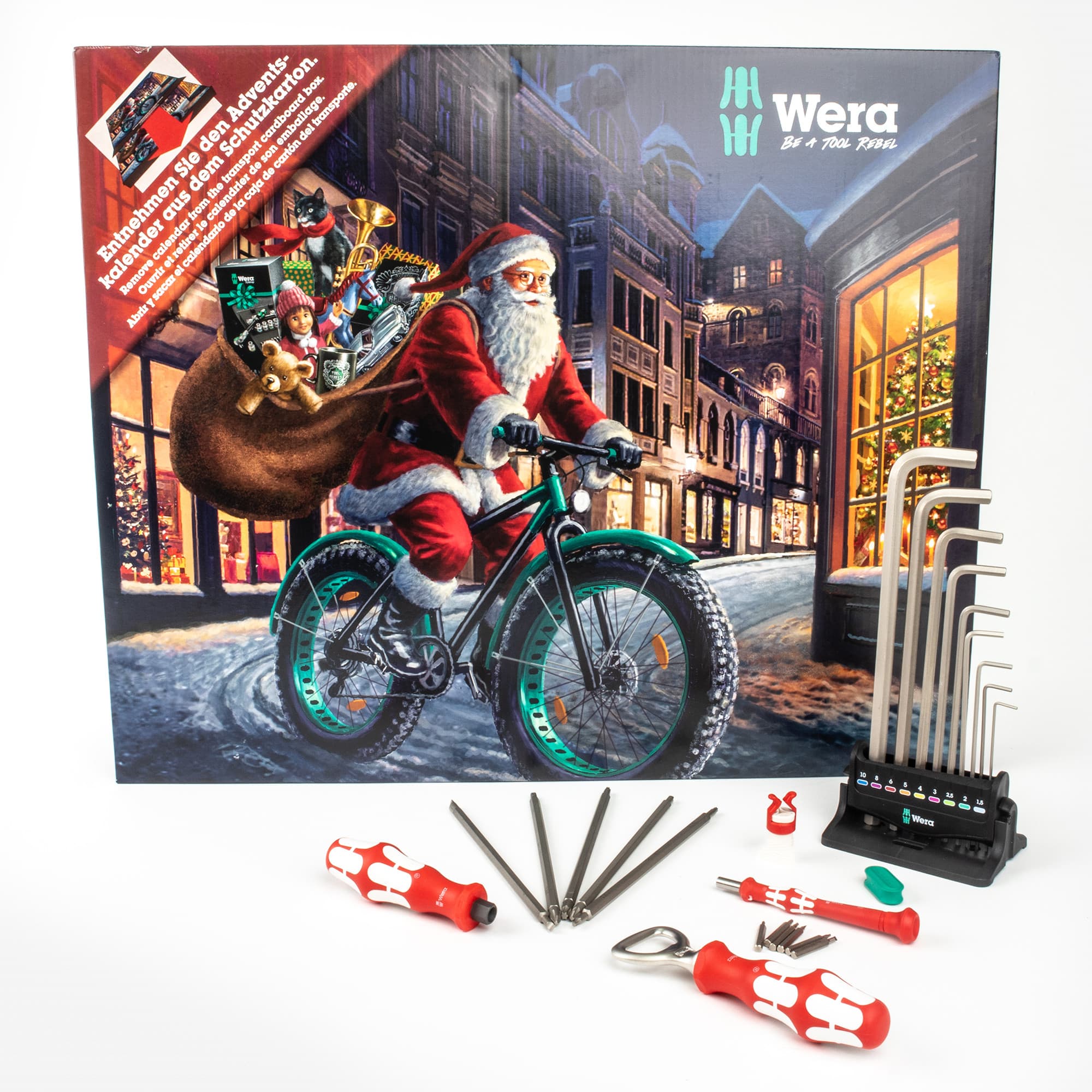 Wera 136607 Advent kalendar - 24-delni set alata + otvarač za flaše - slika 9