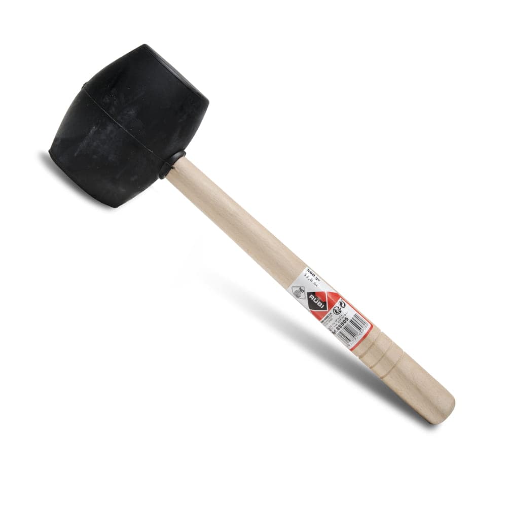 RUBI 65905 crni gumeni čekić za keramičare, 500gr - slika 3
