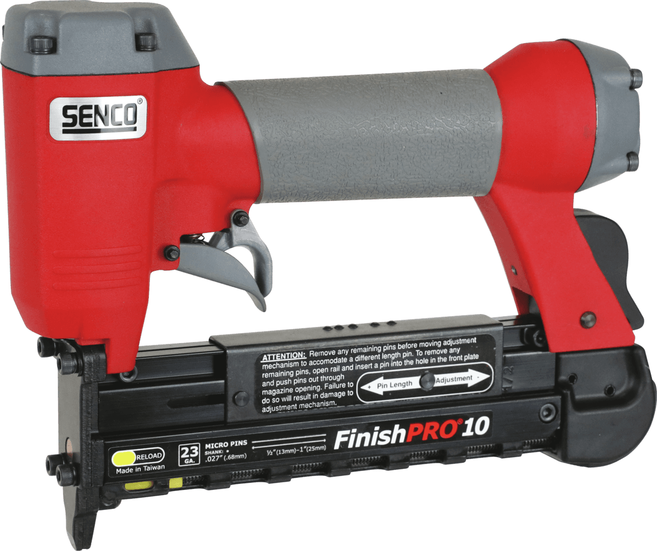 Senco FinishPro10 pneumatski pištolj za eksere bez glave, 12-25mm - slika 3
