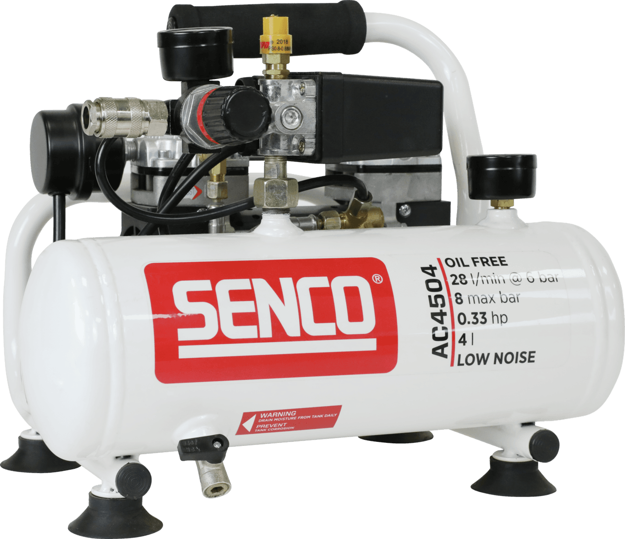 Senco AFN0024KIT set kompresor 4l + FinishPro18Mg pneumatski pištolj za eksere, 16-50mm - slika 6