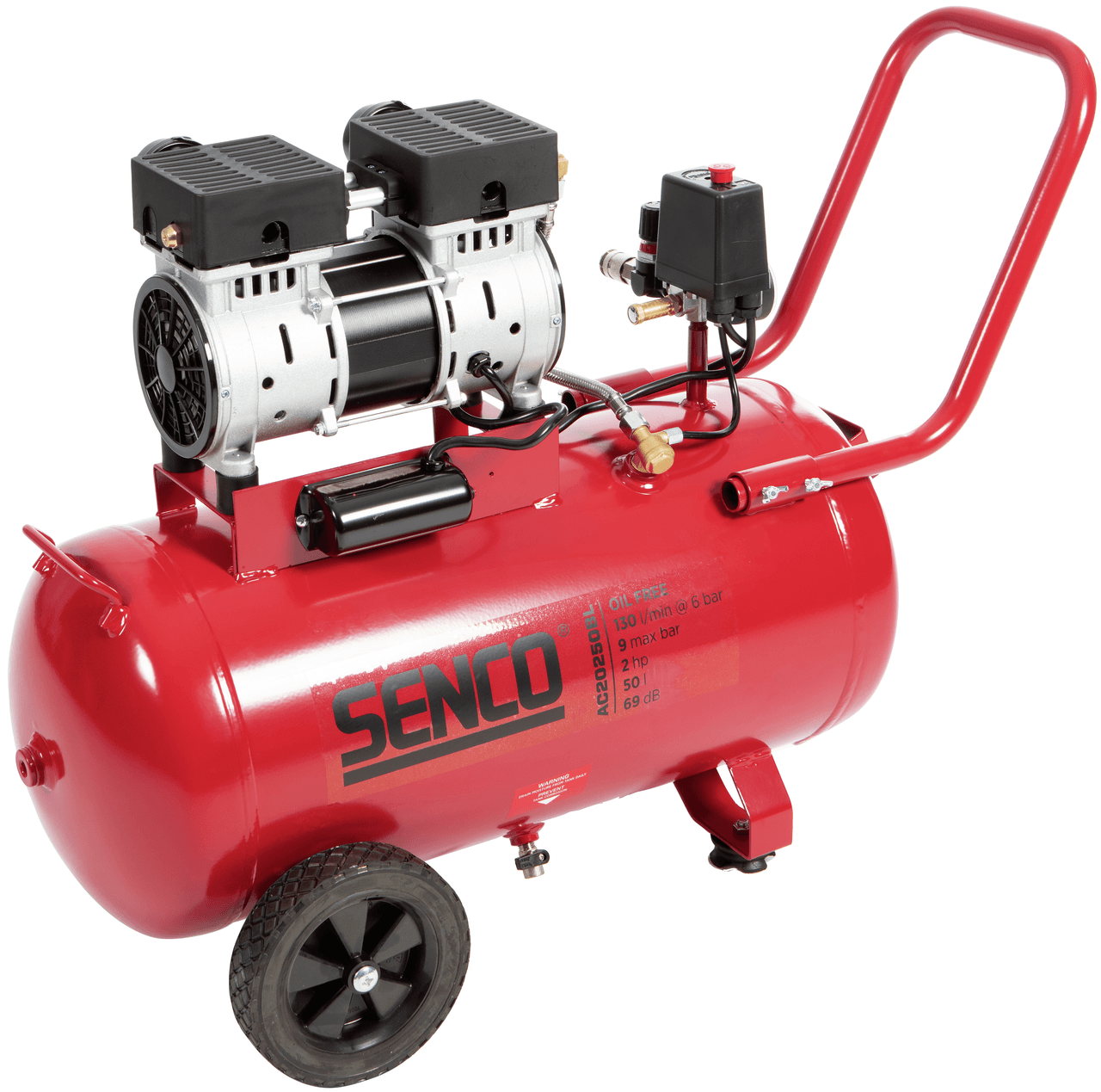 Senco AC20250BL-EU bezuljni, bešumni kompresor za vazduh, 50l, 9bar, 1.500W - slika 4