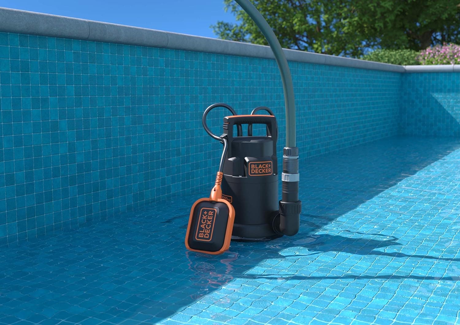 Black+Decker BXUP250PCE potopna pumpa čistu vodu, 250W, 6.000 L/h - slika 6