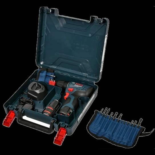Bosch GSR 120 li akumulatorska bušilica-odvrtač 2x2.0Ah, 06019G8002 + 21-delni set - slika 3