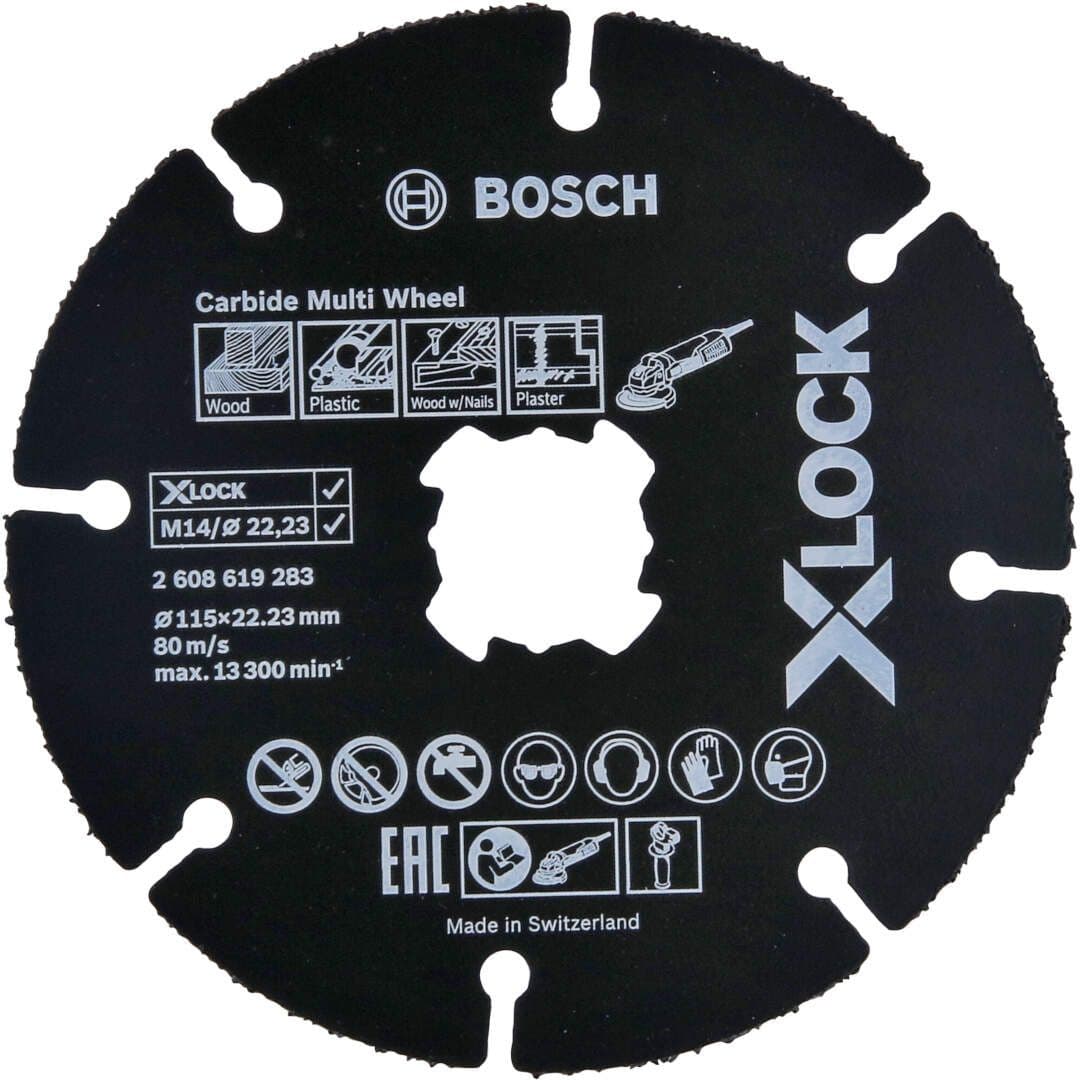 Bosch EXPERT X-LOCK Carbide Multi Wheel rezna ploča 115 x 22, 23 x 1, 0mm, pakovanje 10 komada, 2608901194