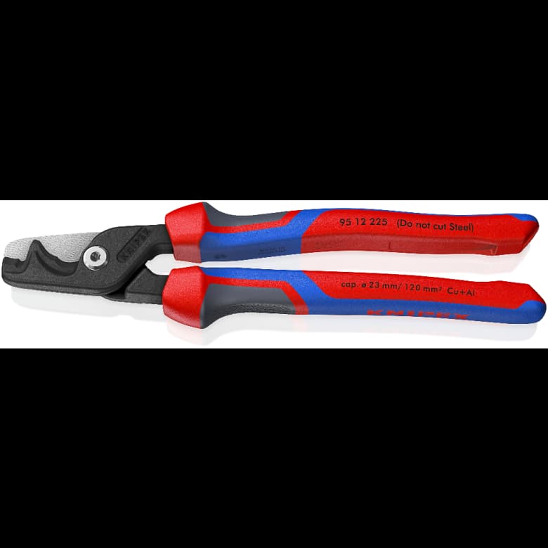 Knipex 95 12 225 StepCut XL Makaze za kablove 225mm sa trokomponentnom drškom
