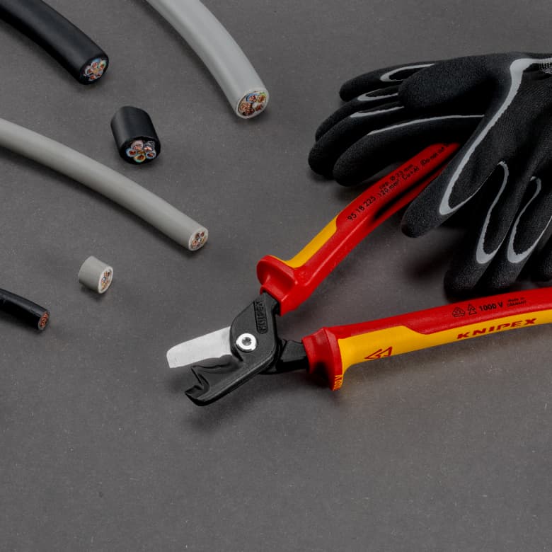 Knipex 95 18 225 StepCut XL Izolovane makaze za kablove VDE 1000V 225mm - slika 6
