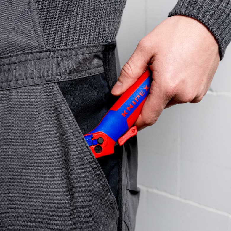 Knipex 16 50 145 SB Nož za skidanje izolacije 3u1 sa funkcijom krckalice - slika 11