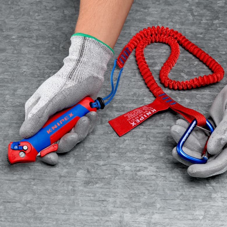 Knipex 16 50 145 SB Nož za skidanje izolacije 3u1 sa funkcijom krckalice - slika 10