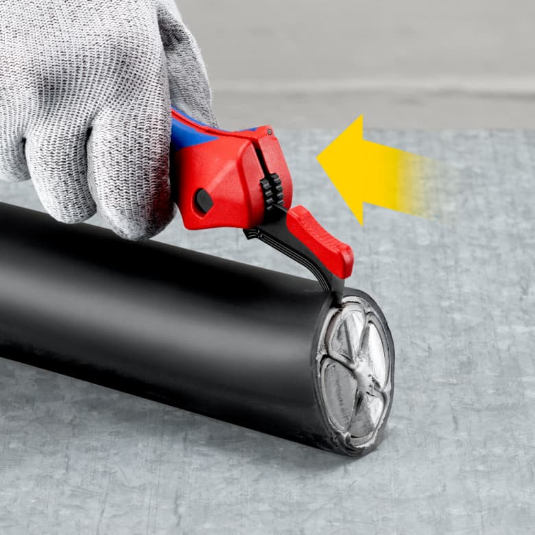 Knipex 16 50 145 SB Nož za skidanje izolacije 3u1 sa funkcijom krckalice - slika 8