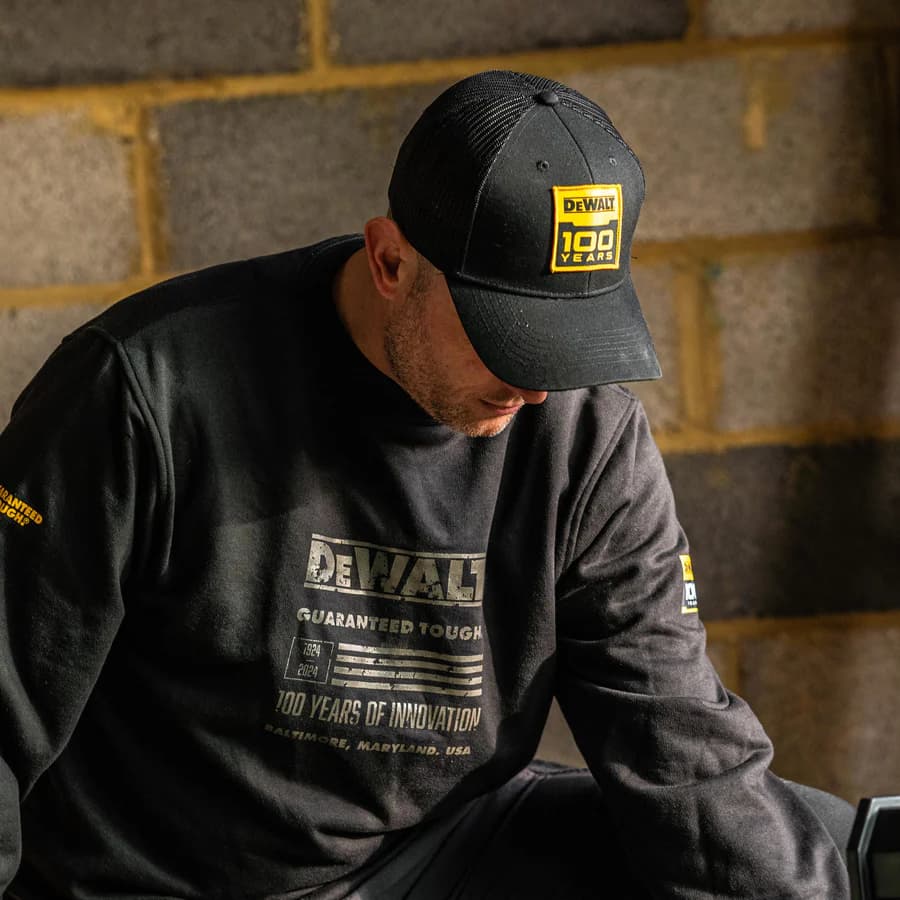 DeWALT DWC241-001 crni kačket 100 godina Limited Edition, vez - slika 4
