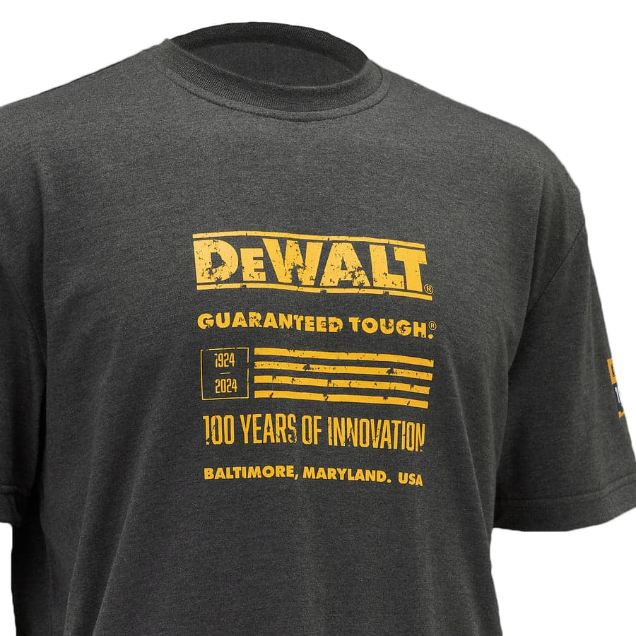 DeWalt DWC240-004 siva majica, 100 godina Limited Edition - slika 6