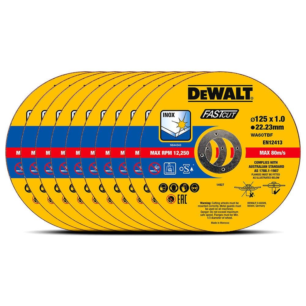 DeWalt DT43972 Rezni disk za inox 125x1mm, 10 komada u aluminijumskom pakovanju